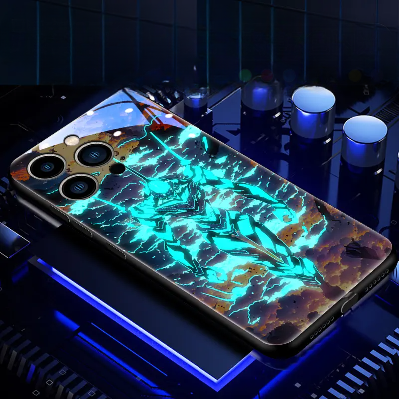 EVA NGELION-01 Caja luminosa del teléfono de la música del control elegante LED que destella para el iPhone/Samsung