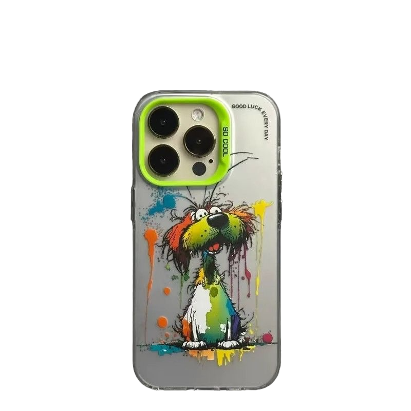 Custodia per iPhone con graffiti dipinti ad olio