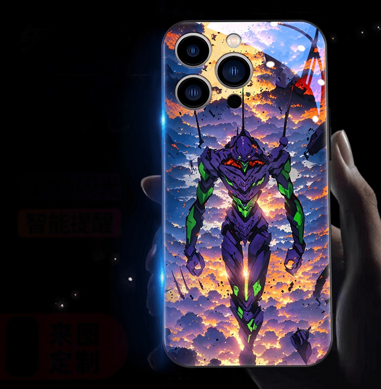 EVA NGELION-01 Caja luminosa del teléfono de la música del control elegante LED que destella para el iPhone/Samsung