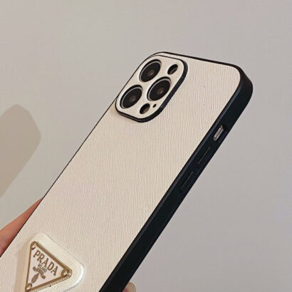 PR iPhone Case Leather White-QB240513-GTOCASE