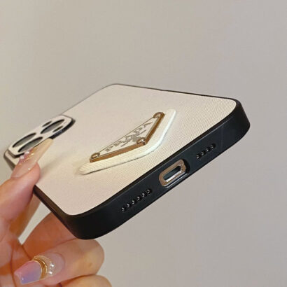 PR iPhone Case Leather White-QB240513-GTOCASE