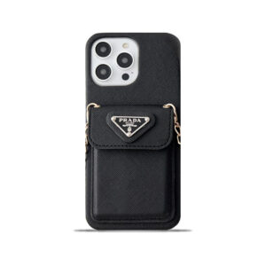 PR iPhone Case With Wallet And Strap Black -SlK240403-GTOCASE