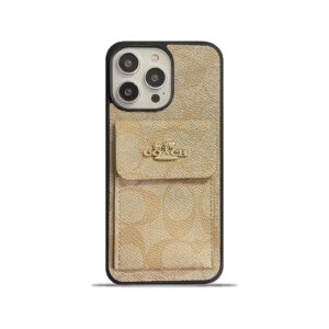 CH  iPhone Case With Card Holder Wallet Coffe  -SZK240425-GTOCASE