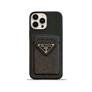 Classic PR iPhone Case With Card Holder Black -JDB240403-GTOCASE