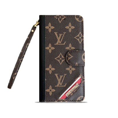 Monogram iPhone Case With Wallet  Leather Flip Case with Card Holders-PTK240513-GTOCASE