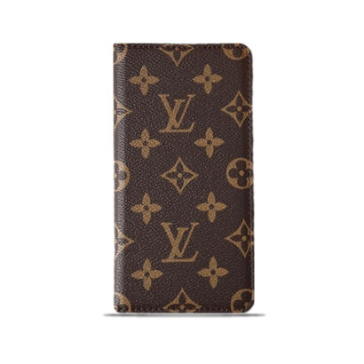 Leather Monogram iPhone Case With Wallet  And Card Holder-PTK241608-GTOCASE