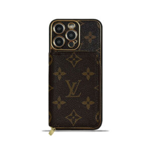 Monogram iPhone Case With Wallet Brown Big Printing-LQB240329-GTOCASE