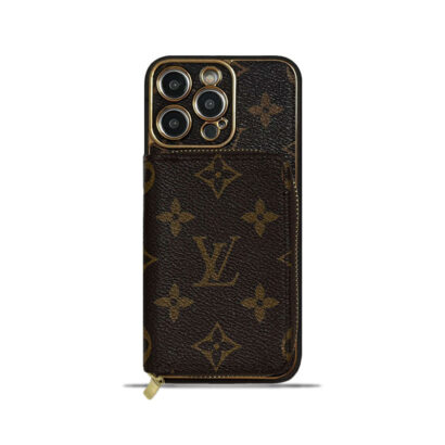 Monogram iPhone Case With Wallet Brown Big Printing-LQB240329-GTOCASE