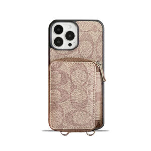 CH  iPhone Case With Wallet Coffee-LQB241412-GTOCASE