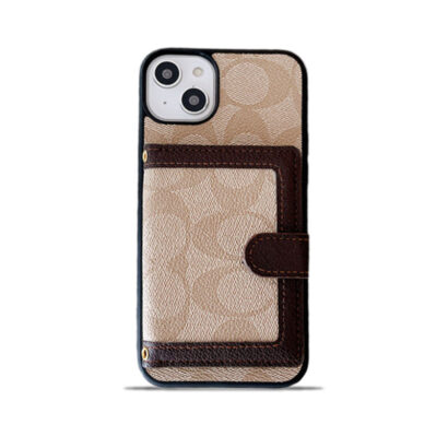 CH  iPhone Case With Wallet And CHrossbody Strap White -XK240402-GTOCASE