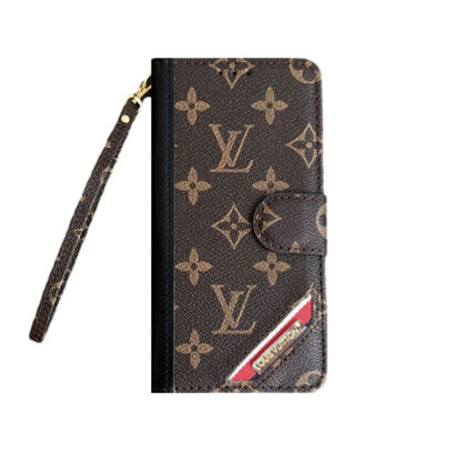 Monogram iPhone Case With Wallet  Leather Flip Case with Card Holders-PTK240513-GTOCASE