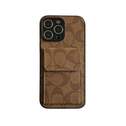 CH  iPhone Case With  Wallet Dark Brown-HP240513-GTOCASE