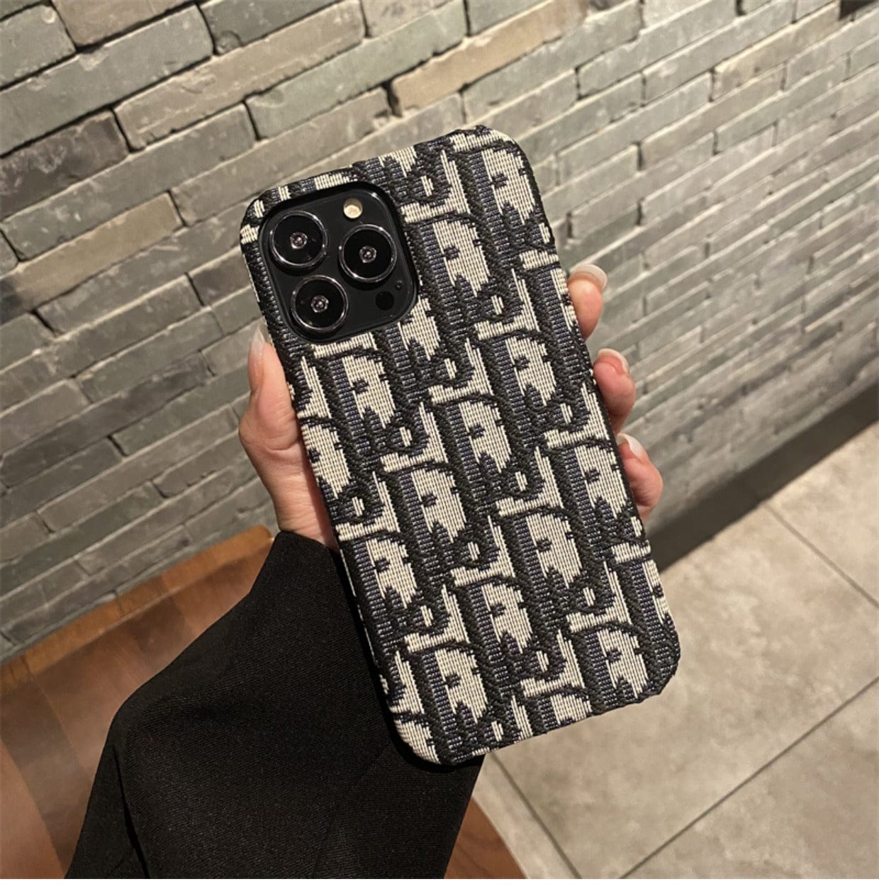 CD iPhone Case Classic Fabric Black -GDK240315-GTOCASE