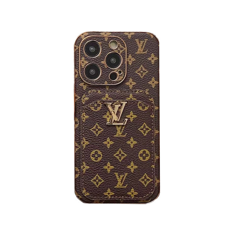 Classic Monogram iPhone Case With Card Holder -Small printing-CHD231124-GTOCASE