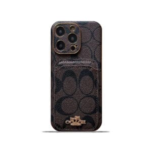 CH  iPhone Case With Card Holder Brown  -KB241651-GTOCASE