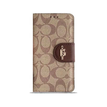 CH iPhone Case Leather Flip Case with Card Holder Brown-PTK241622-GTOCASE