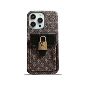 Monogram iPhone Case With Card Holder and Strap Black-ZST231113-GTOCASE