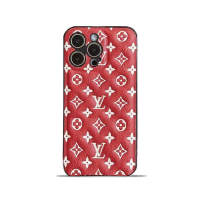 Red Monogram iPhone Case -QB231115-GTOCASE