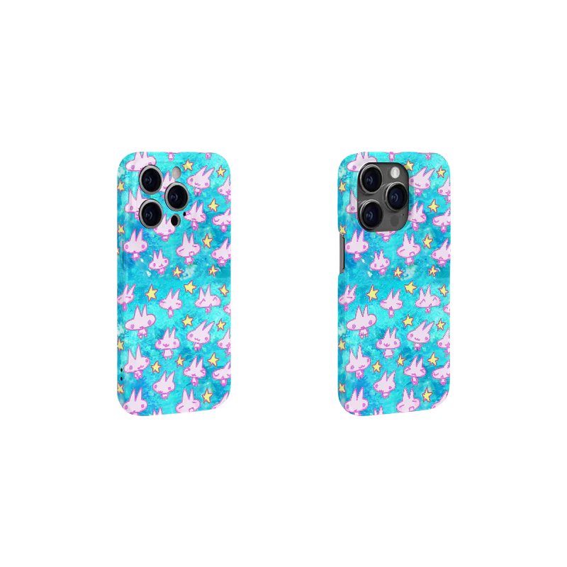 Y2K Aesthetic Bunny iPhone 16/15/14/13/12 Max Pro Case - Shockproof Cute Phone Cover for Girls