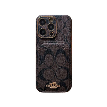 CH  iPhone Case With Card Holder Brown  -KB241651-GTOCASE