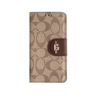 CH iPhone Case Leather Flip Case with Card Holder Brown-PTK241622-GTOCASE