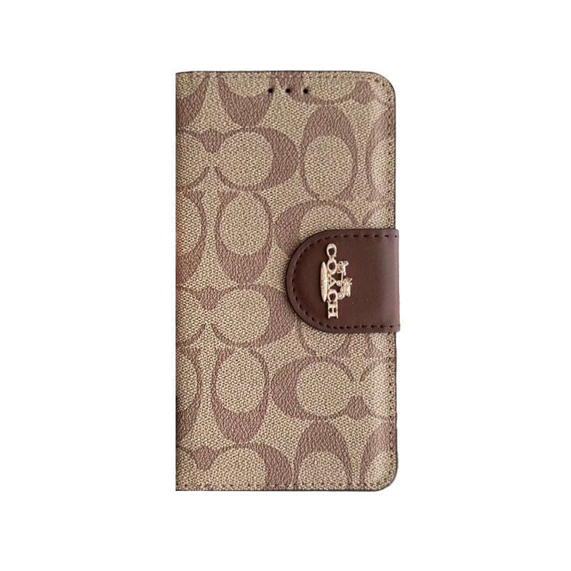 CH iPhone Case Leather Flip Case with Card Holder Brown-PTK241622-GTOCASE