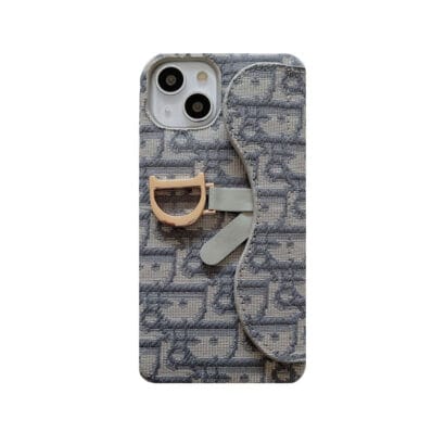 CD iPhone Case With Card Holder Gray-BY240112-GTOCASE