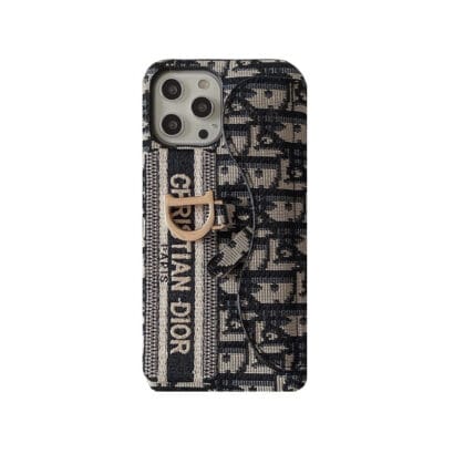 CD iPhone Case With Card Holder Black-KKY240115-GTOCASE