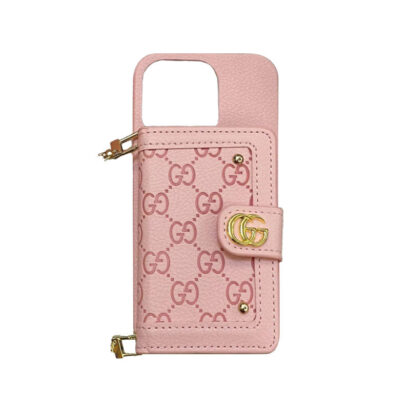 GG iPhone Case With Wallet And Strap Black -ZY241720-GTOCASE