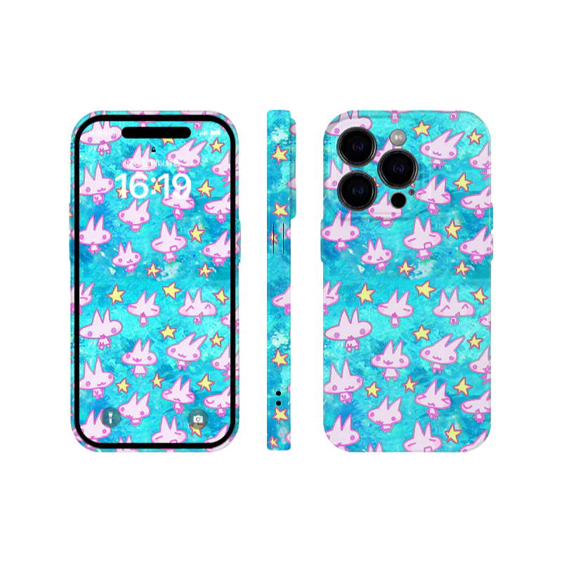 Y2K Aesthetic Bunny iPhone 16/15/14/13/12 Max Pro Case - Shockproof Cute Phone Cover for Girls