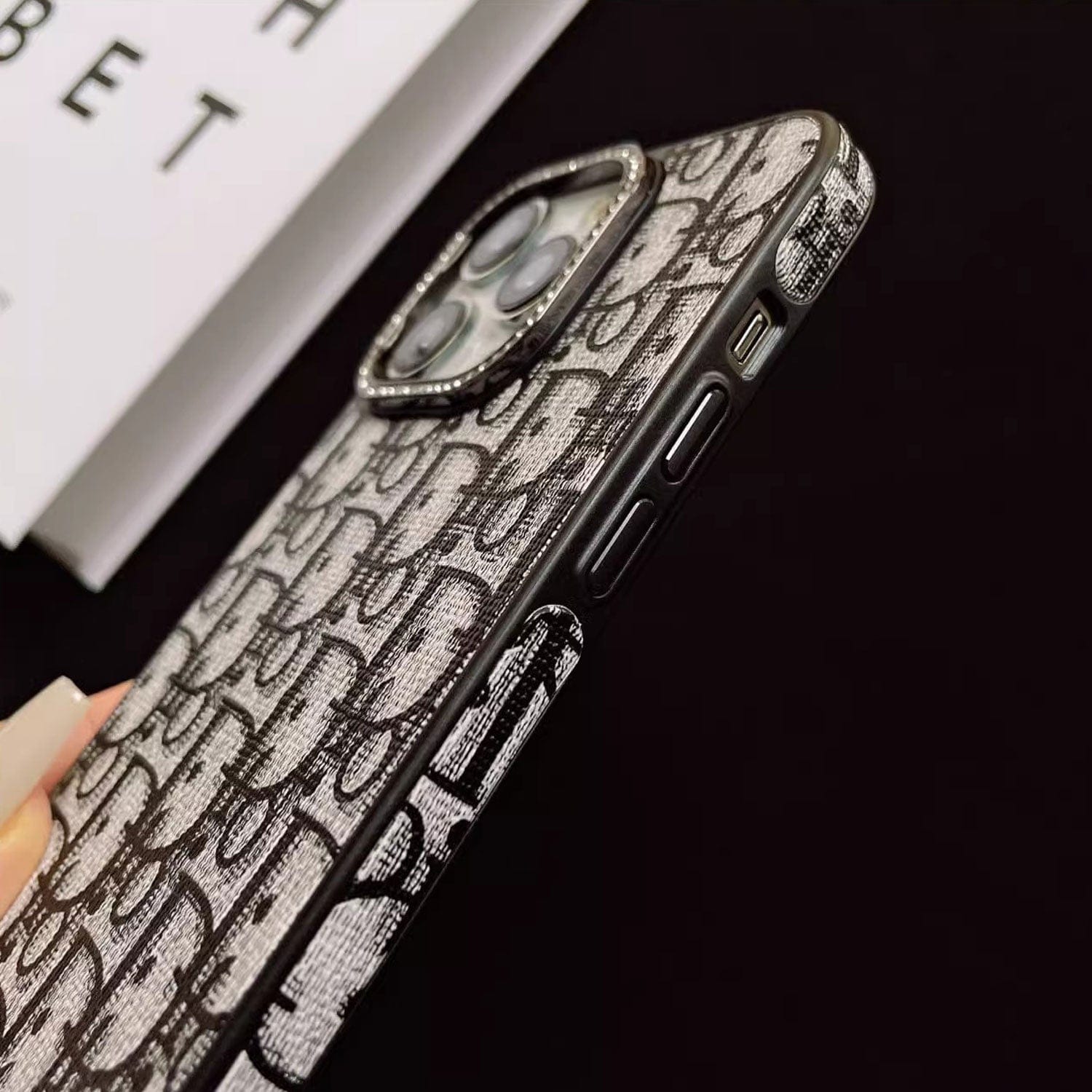CD iPhone Case With Diamond -ZSK240513-GTOCASE