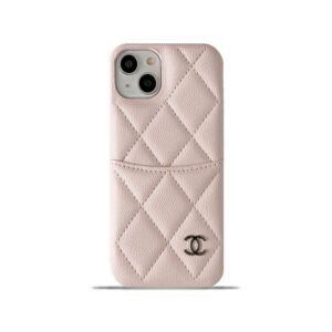 Leather CC Case With Crad Holder For iPhone Pink -PZB240603-GTOCASE