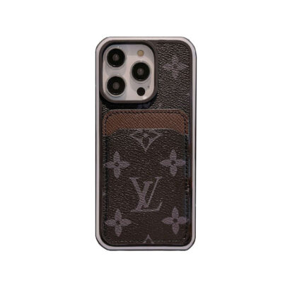 Monogram iPhone Case With Card Holder Pink Printing -ZP241107-GTOCASE