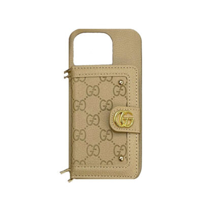 GG iPhone Case With Wallet And Strap Black -ZY241720-GTOCASE