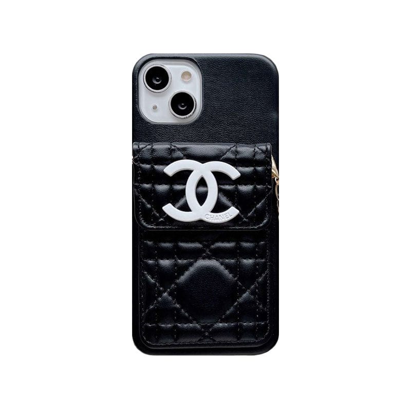 CC iPhone Case With Wallet And Strap White -GS241602-GTOCASE