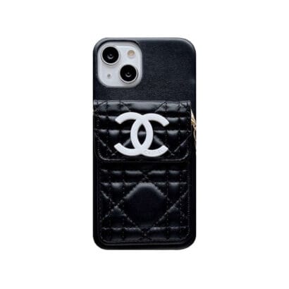 CC iPhone Case With Wallet And Strap Black -GS241602-GTOCASE