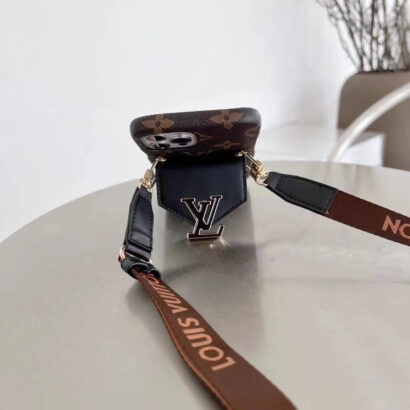 Monogram iPhone Case With Wallet And  Strap Yellow Printing -DGK240329-GTOCASE