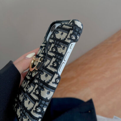 Personalized CD Black iPhone Case With Card Holder