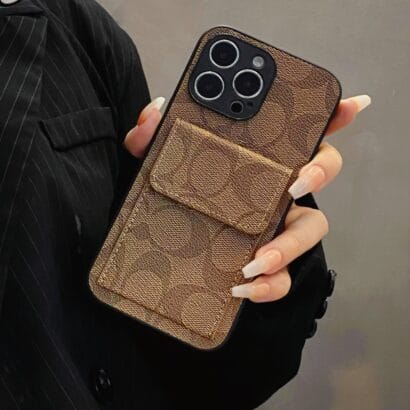 CH  iPhone Case With  Wallet Light Brown-HP240513-GTOCASE