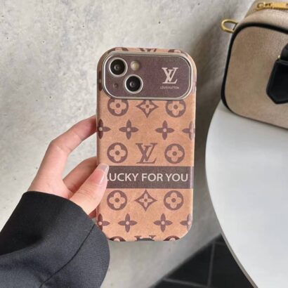 Premium LV Microfiber Leather iPhone Case