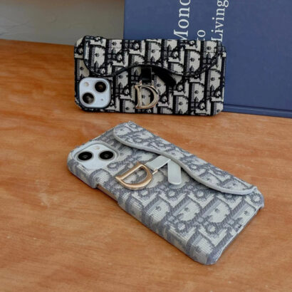 Personalized CD Black iPhone Case With Card Holder