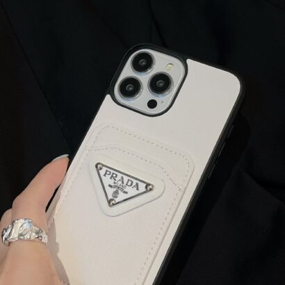 Classic PR iPhone Case With Card Holder White -JDB240403-GTOCASE