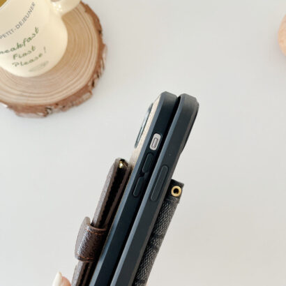 CH  iPhone Case With Wallet And CHrossbody Strap White -XK240402-GTOCASE