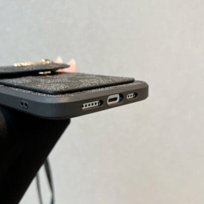 CH  iPhone Case With Card Holder And Strap Light Black -SJ240513-GTOCASE