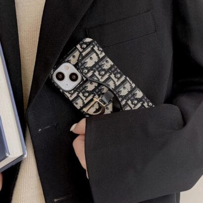 CD iPhone Case With Card Holder Black-BY240112-GTOCASE