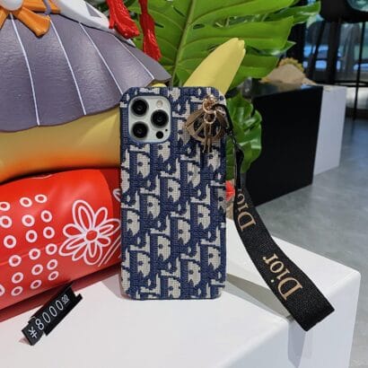 CD iPhone Case With Strap Blue-GS240315-GTOCASE