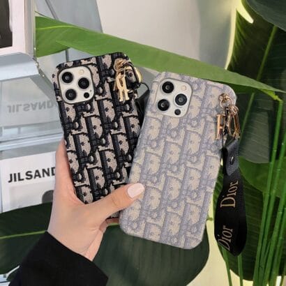 CD iPhone Case With Strap Gray-GS240315-GTOCASE