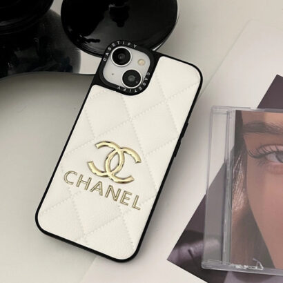 Leather CC iPhone Case White-JB240320-GTOCASE