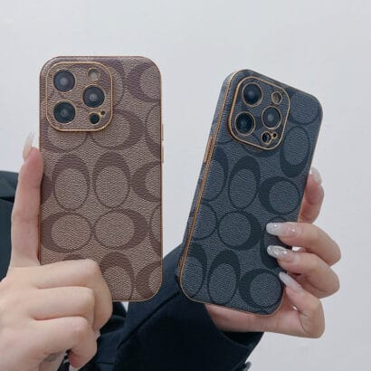 CH  iPhone Case Leather Light Brow -QBK240513-GTOCASE