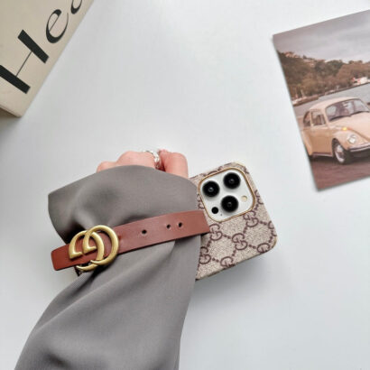 GG iPhone Case With Holder Brown -SW240330-GTOCASE